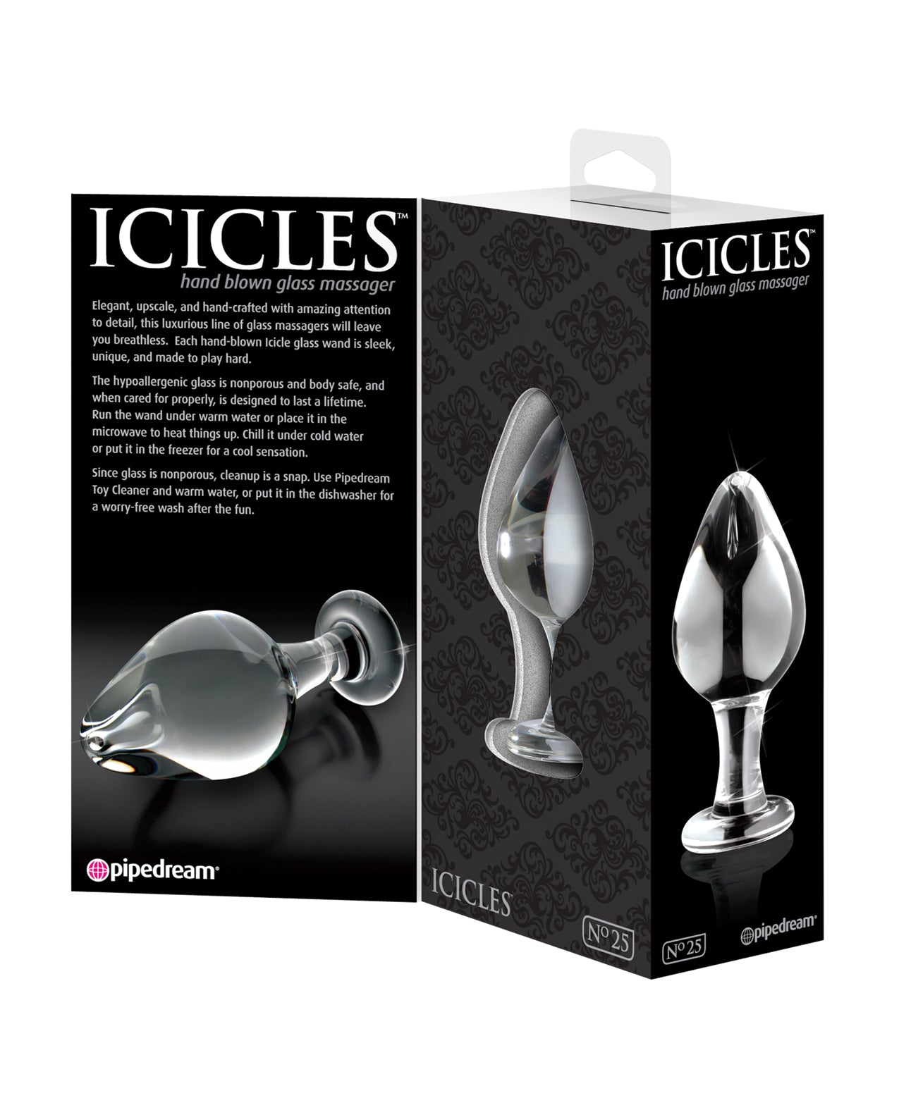 Icicles No. 25 Hand Blown Glass - Clear - Lady Maven - Maison du Maven