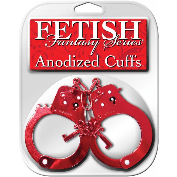 Fetish Fantasy Series Anodized Cuffs - Red - Lady Maven - Maison du Maven