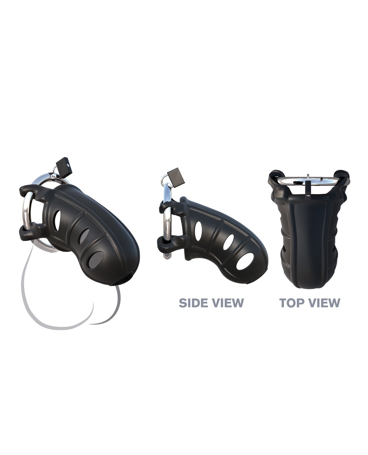 Fantasy C-Ringz Hardcore Silicone Cock Blocker - Black - Lady Maven - Maison du Maven