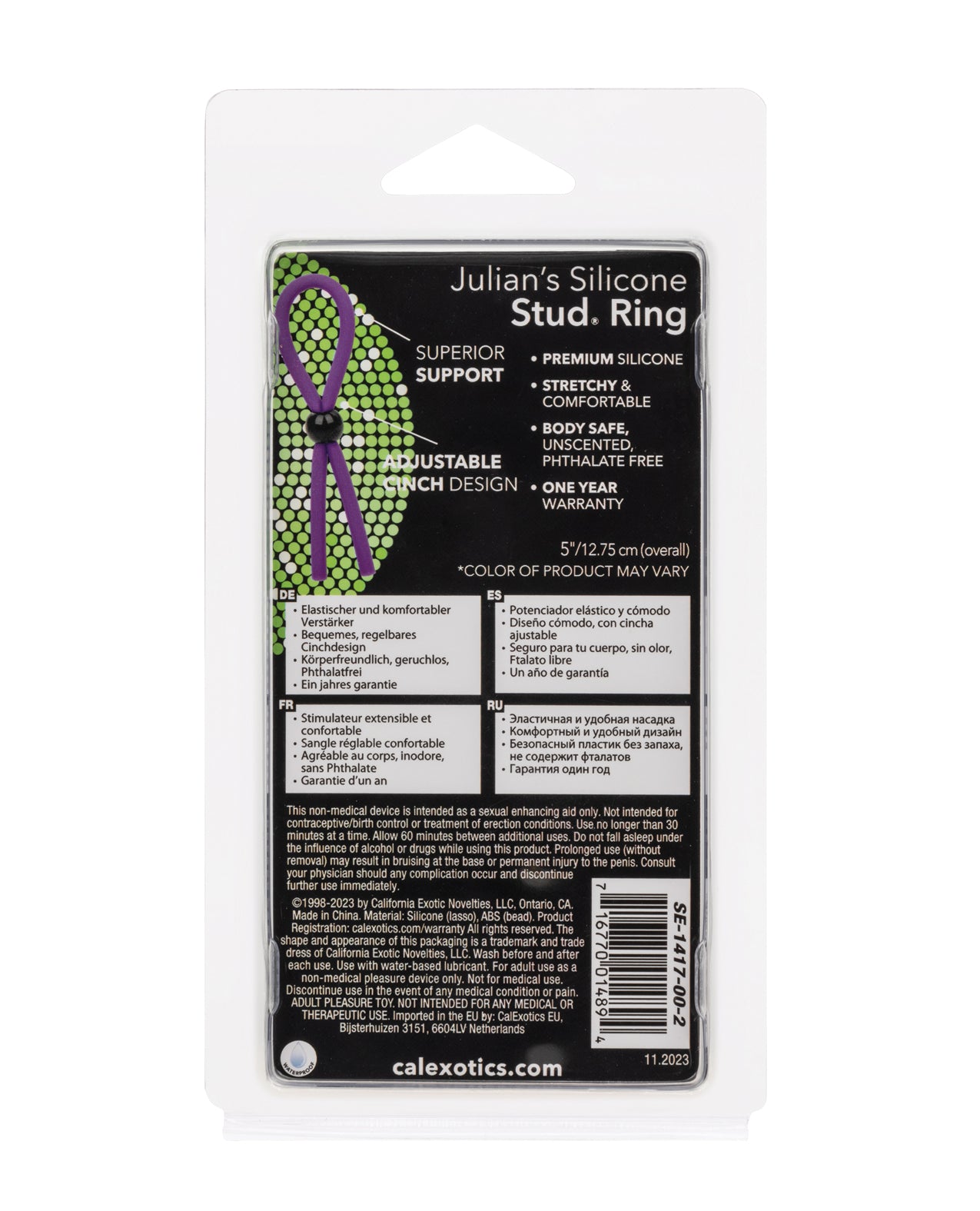 Julian's Silicone Stud Ring - Assorted Colors - Lady Maven - Maison du Maven