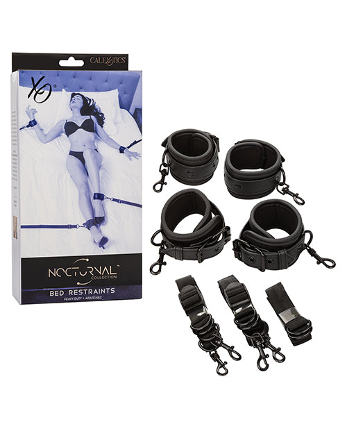 Nocturnal Collection Adjustable Bed Restraints - Black - Lady Maven - Maison du Maven