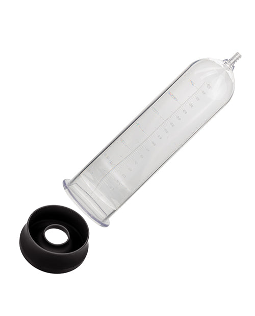 Peak Magnified Gauged Penis Pump System w/Cock & Ball Ring - Black - Lady Maven - Maison du Maven