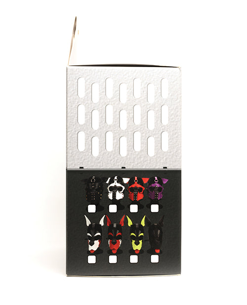 665 Bondage Pup Hood - O/S Black/Red - Lady Maven - Maison du Maven