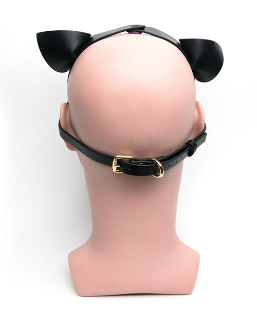 665 Bondage Pup Hood - O/S Black/Purple - Lady Maven - Maison du Maven