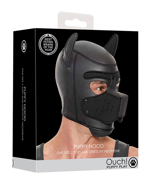 Shots Ouch Puppy Play Puppy Hood - Black - Lady Maven - Maison du Maven