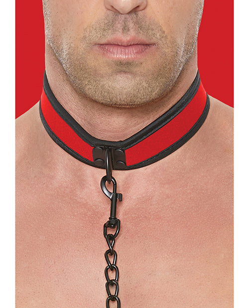 Shots Ouch Puppy Play Puppy Collar w/Leash - Red - Lady Maven - Maison du Maven