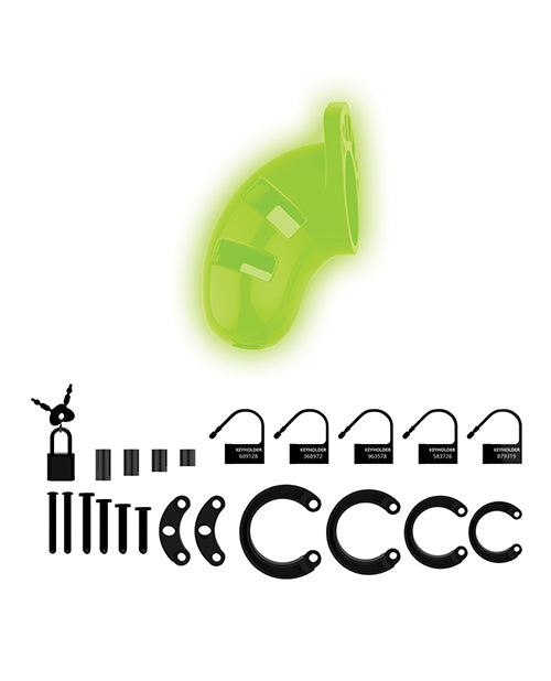 Shots Ouch 3.5" Model 20 Cock Cage - Glow in the Dark - Lady Maven - Maison du Maven