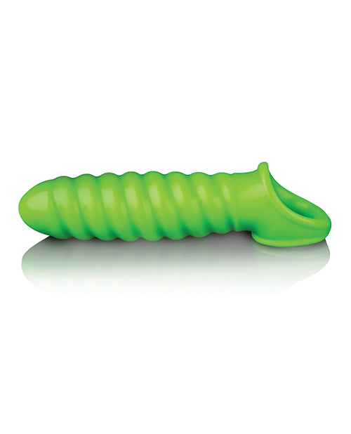 Shots Ouch Swirl Stretchy Penis Sleeve - Glow in the Dark - Lady Maven - Maison du Maven