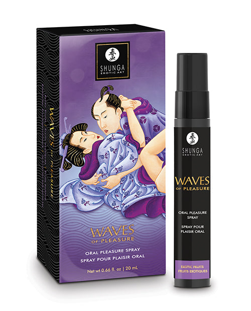 Shunga Waves of Pleasure Oral Pleasure Spray - .66 oz Exotic Fruits - Lady Maven - MaisonduMaven