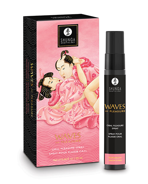 Shunga Waves of Pleasure Oral Pleasure Spray - .66 oz Watermelon - Lady Maven - MaisonduMaven