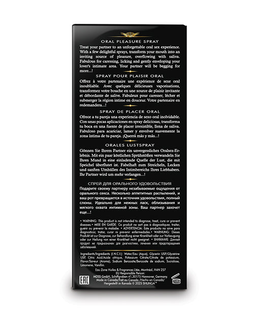 Shunga Waves of Pleasure Oral Pleasure Spray - .66 oz Watermelon - Lady Maven - MaisonduMaven