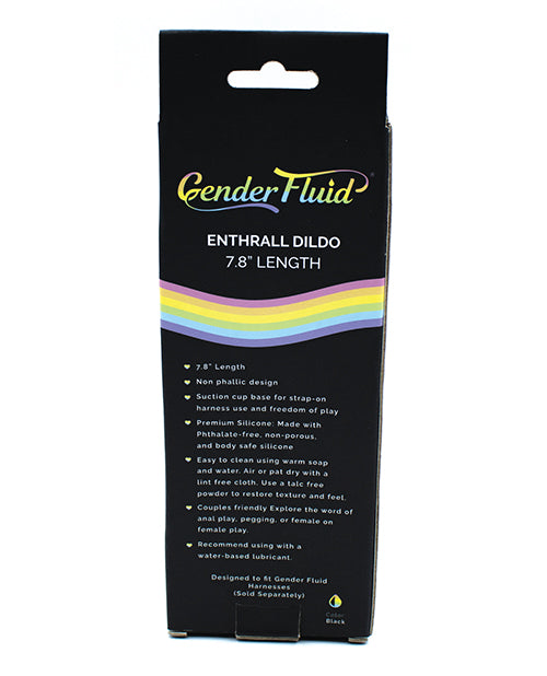 Gender Fluid 7.8" Enthrall Strap On Dildo - Black - Lady Maven - Maison du Maven