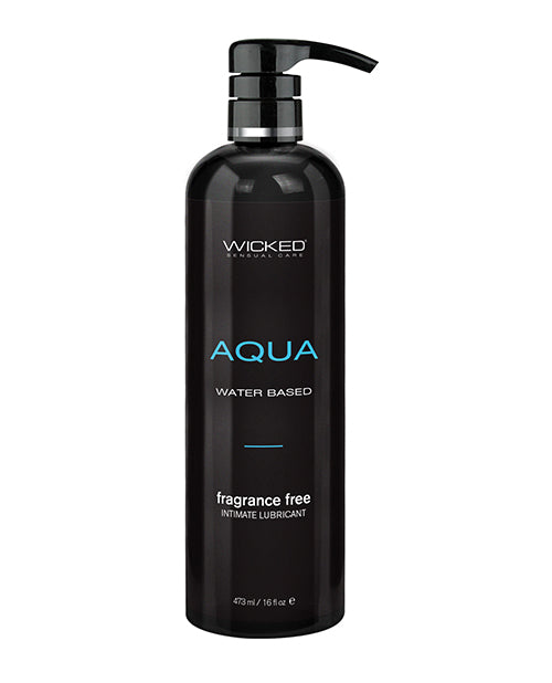 Wicked Sensual Care Aqua Waterbased Lubricant - 16 oz Fragrance Free - Lady Maven - MaisonduMaven