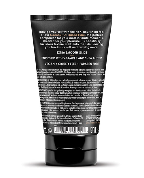 Wicked Sensual Care Coconut Oil Based Lube - 4 oz - Lady Maven - MaisonduMaven