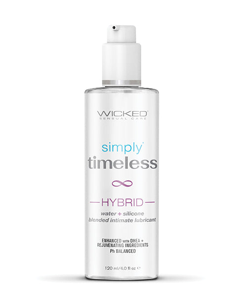 Wicked Sensual Care Simply Timeless Hybrid Water & Silicone Lubricant - 4 oz - Lady Maven - Maison du Maven