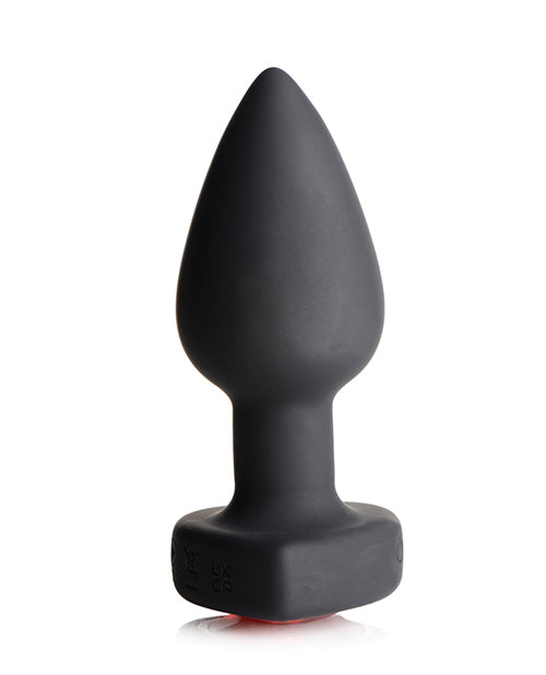 Booty Sparks 28X Silicone Vibrating Red Heart Anal Plug w/Remote - Small - Lady Maven - Maison du Maven