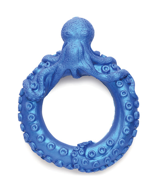 Creature Cocks Poseidon's Octo Silicone Cock Ring - Blue - Lady Maven - Maison du Maven