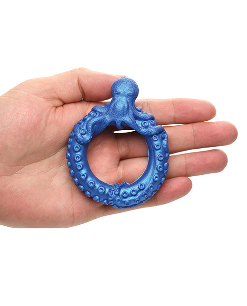 Creature Cocks Poseidon's Octo Silicone Cock Ring - Blue - Lady Maven - Maison du Maven