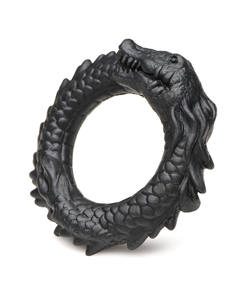 Creature Cocks Caiman Silicone Cock Ring - Black - Lady Maven - Maison du Maven