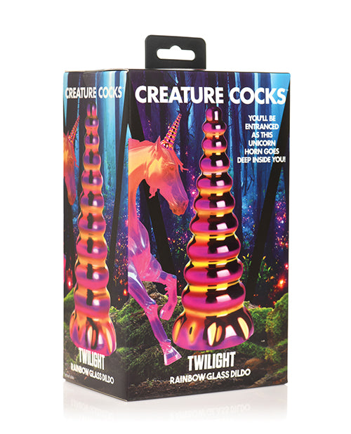 Creature Cocks Twilight Rainbow Glass Dildo - Lady Maven - Maison du Maven