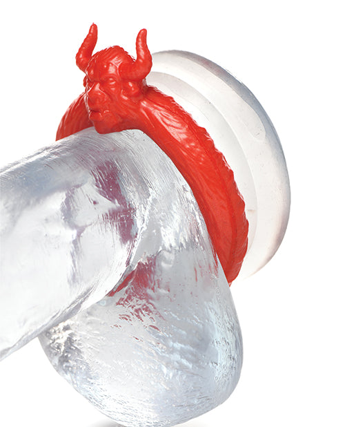 Creature Cocks Beast Mode Silicone Cock Ring - Red - Lady Maven - Maison du Maven