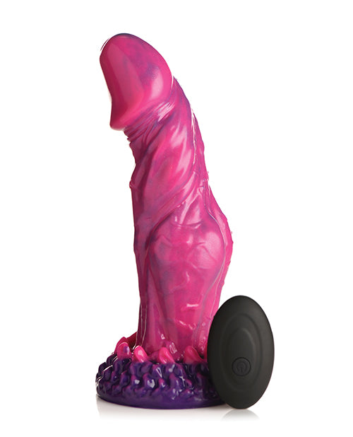 Creature Cocks Xenox Vibrating Silicone Dildo w/Remote - Pink/Purple - Lady Maven - Maison du Maven