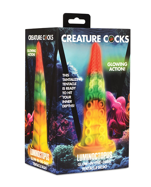 Creature Cocks Luminoctopus Glow-in-the-Dark Tentacle Dildo - Rainbow - Lady Maven - Maison du Maven