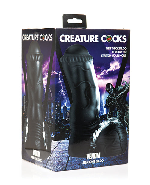 Creature Cocks Venom Silicone Dildo - Black - Lady Maven - Maison du Maven