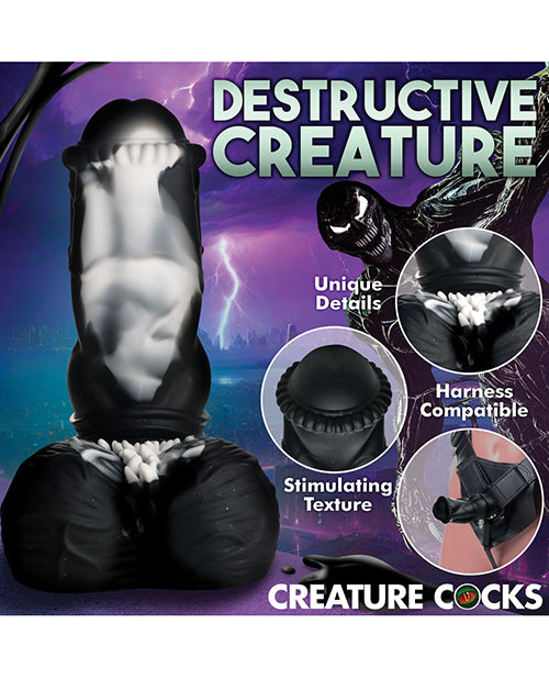 Creature Cocks Venom Silicone Dildo - Black - Lady Maven - Maison du Maven