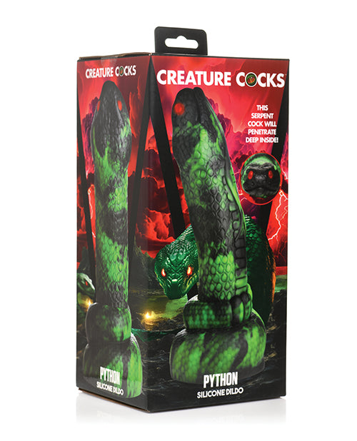 Creature Cocks Python Silicone Dildo - Black/Green - Lady Maven - Maison du Maven