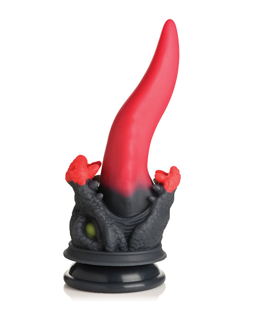 Creature Cocks Dragon Roar Silicone Dildo - Red/Black - Lady Maven - Maison du Maven