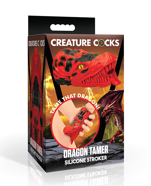 Creature Cocks Dragon Tamer Silicone Stroker - Red - Lady Maven - Maison du Maven