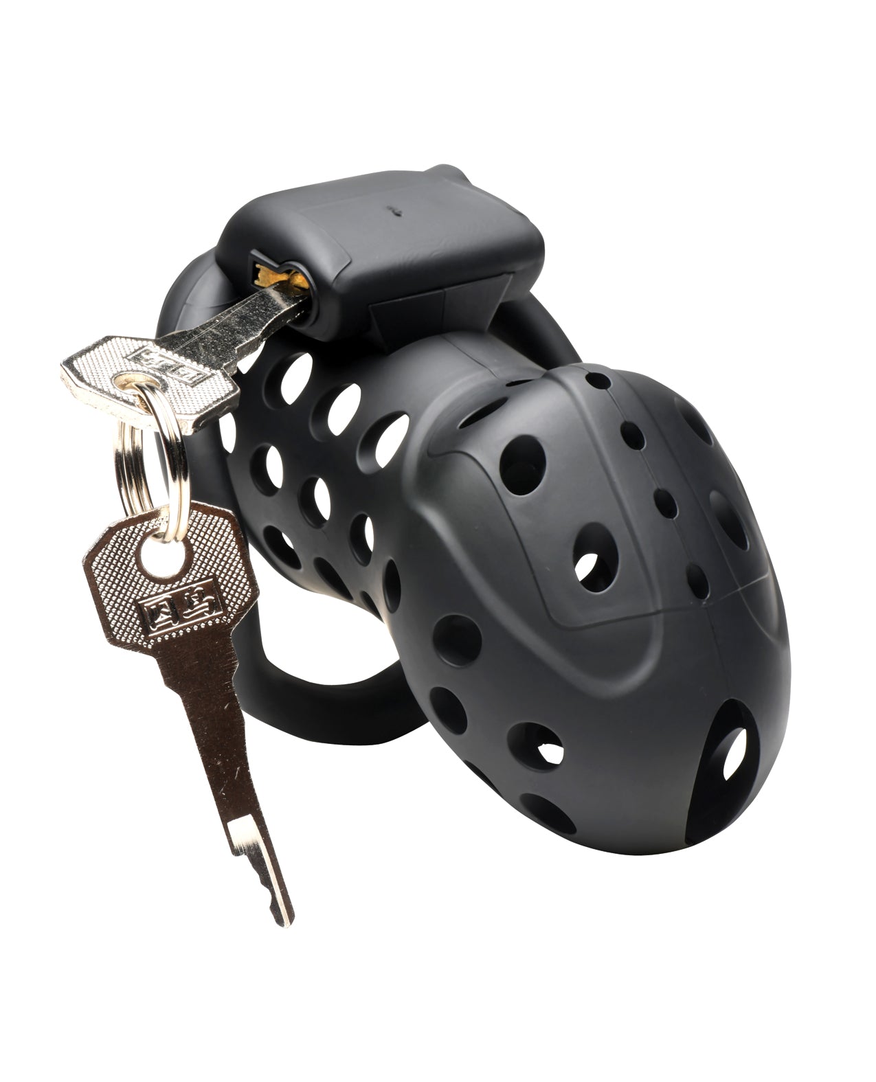 Master Series Lock Down Chastity Cage - Black - Lady Maven - Maison du Maven