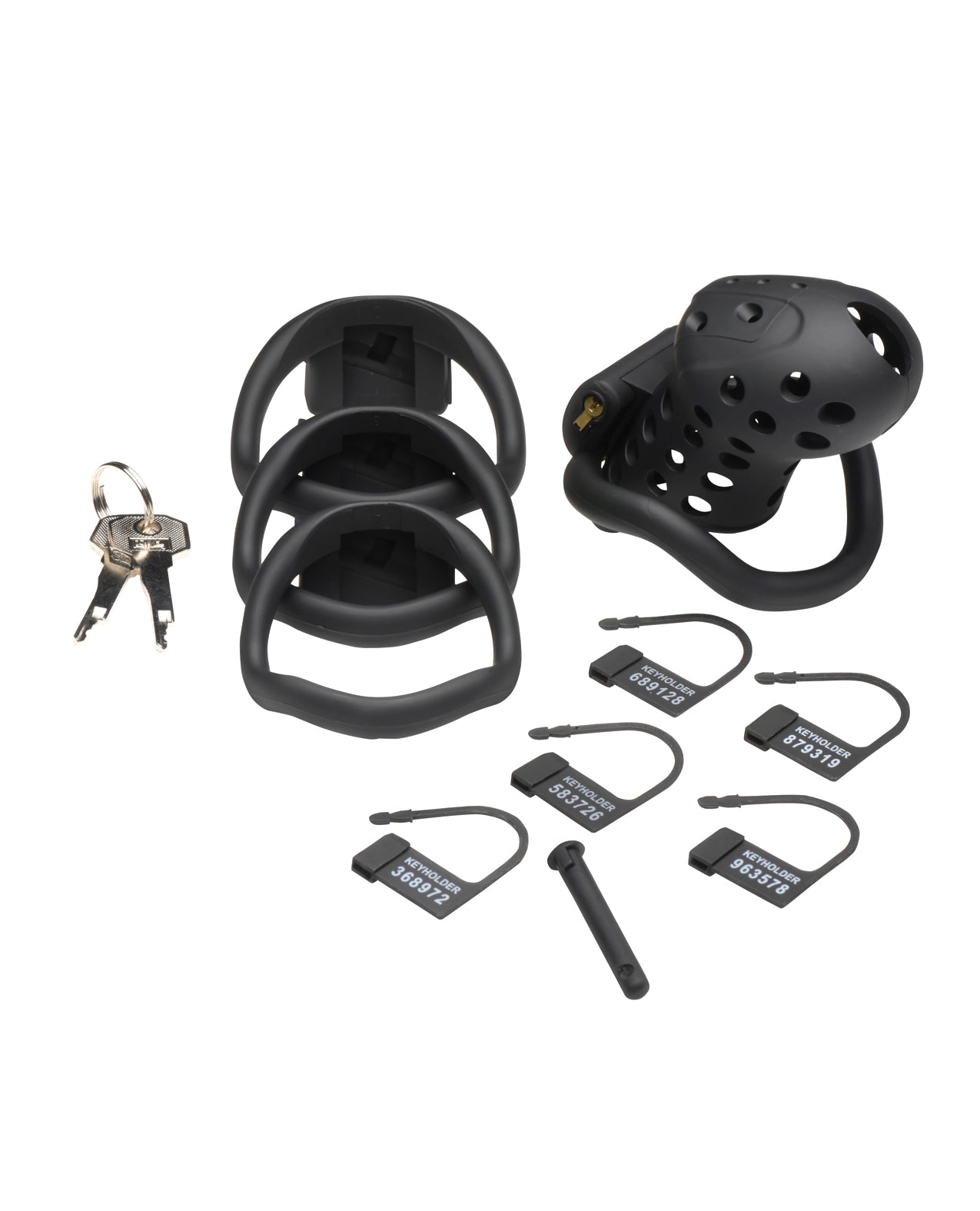 Master Series Lock Down Chastity Cage - Black - Lady Maven - Maison du Maven