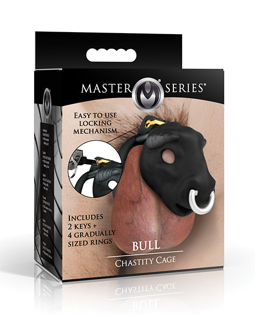 Master Series Bull Chastity Cage - Black - Lady Maven - Maison du Maven