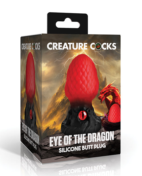 Creature Cocks - Eye of the Dragon Silicone Butt Plug - Red - Lady Maven - Maison du Maven