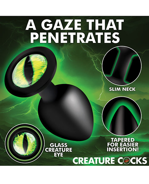 Creature Eye Green Eye Silicone Butt Plug - Medium - Lady Maven - Maison du Maven
