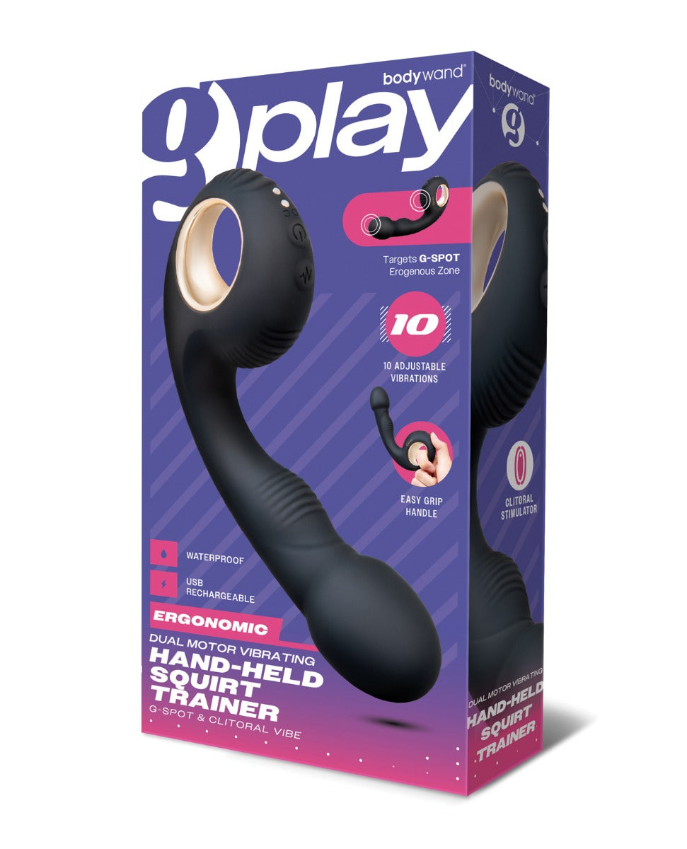 Bodywand G-Play Ergonomic Dual Motor Squirt Trainer - Black - Lady Maven - Maison du Maven
