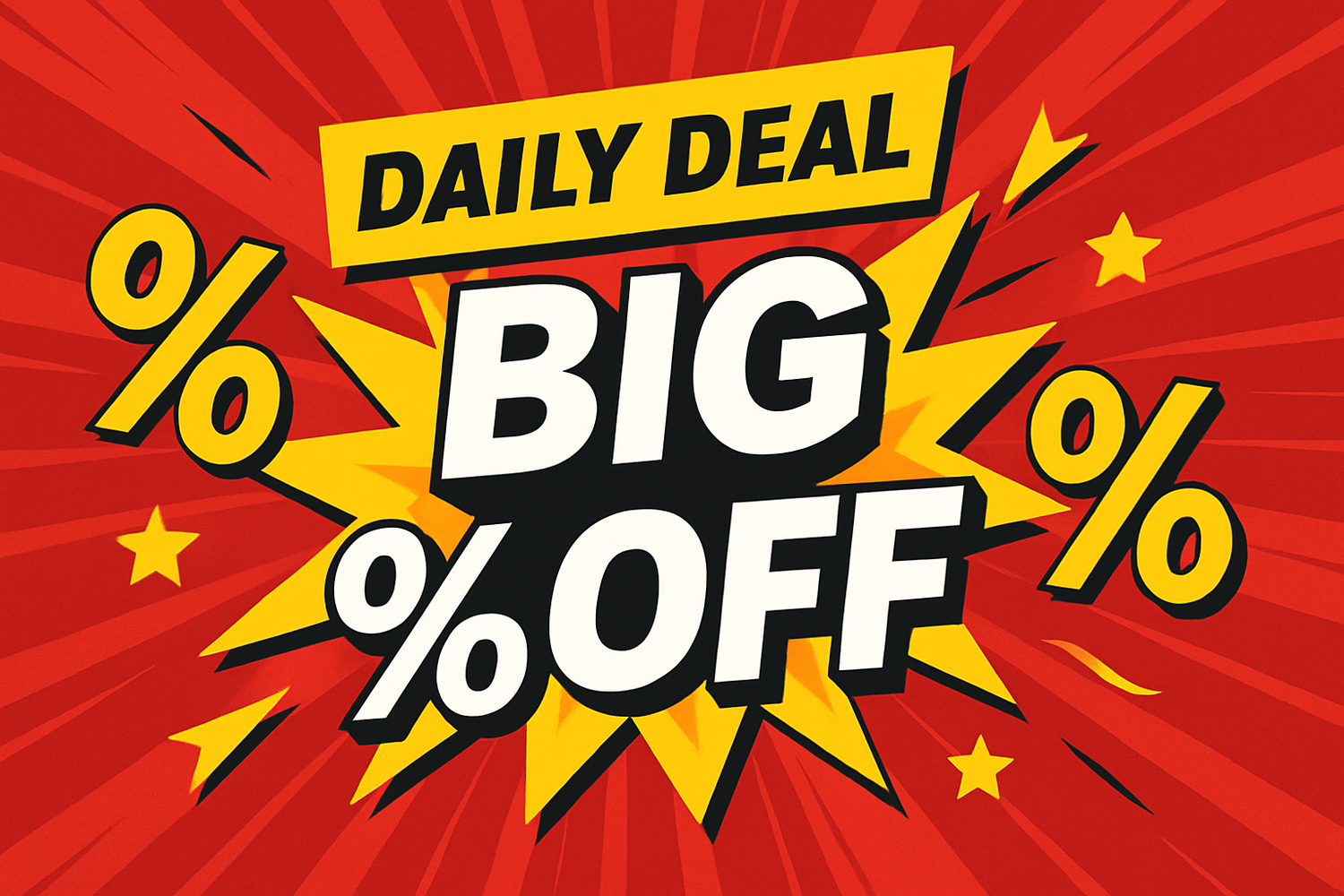 Daily Deal Big % OFF