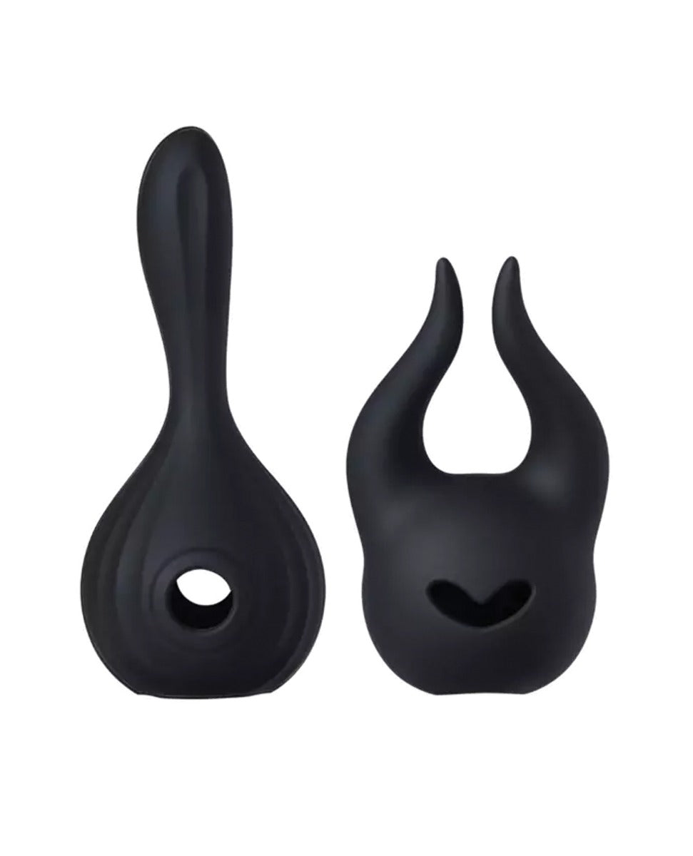 Horns Pomi Wand Attachments Bundle - Black - Lady Maven - Maison du Maven