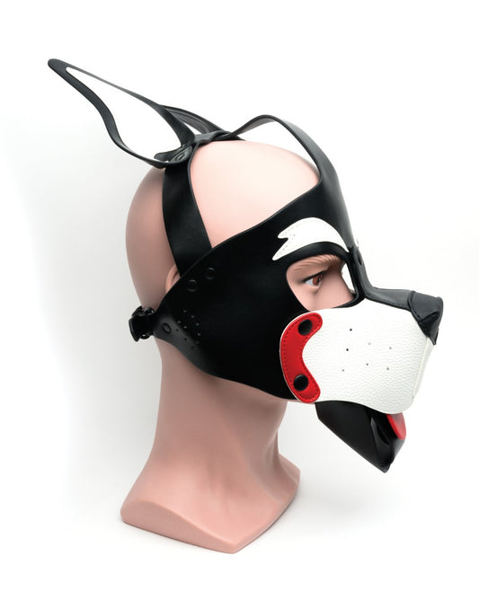 665 Playful Pup Hood - O/S Black/White/Red - Lady Maven - Maison du Maven